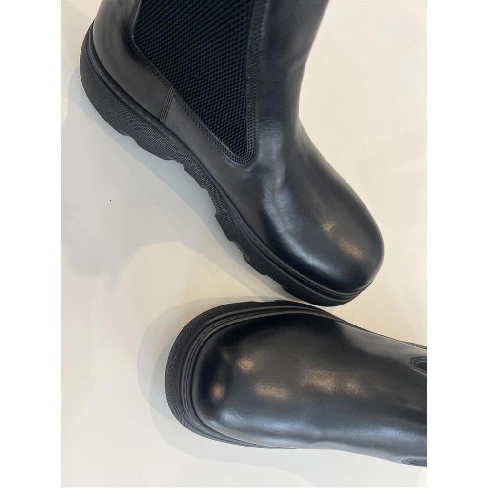 $1250 Men’s Burberry Creeper Chelsea leather boots EUR 46 /US 13 - Picture 9 of 11